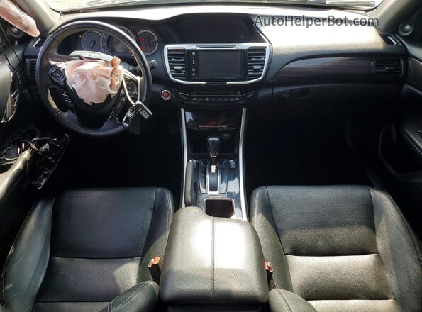 1HGCR2F85GA196745 2016 HONDA ACCORD Black Առջևի վահանակի տեսք