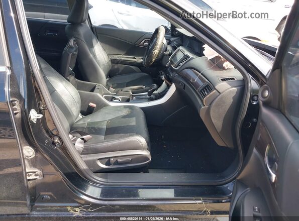 1HGCR2F85HA066644 2017 HONDA ACCORD Black Front interior view