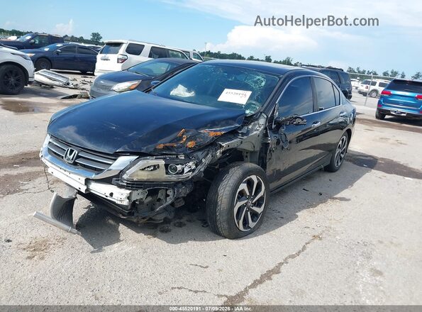 1HGCR2F85HA066644 2017 HONDA ACCORD Black Front left