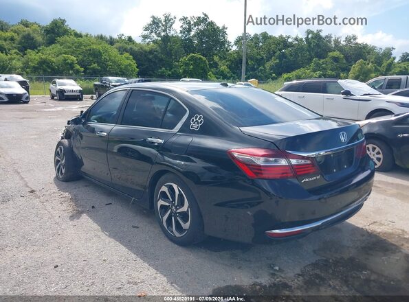 1HGCR2F85HA066644 2017 HONDA ACCORD Black Rear left