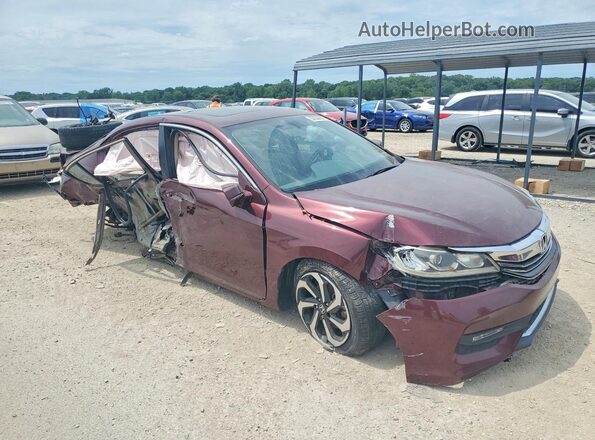 1HGCR2F85HA143657 2017 HONDA ACCORD Бордовый Передняя правая четверть