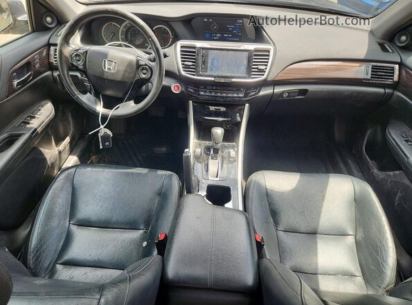 1HGCR2F86GA013675 2016 HONDA ACCORD Серый Вид панели приборов