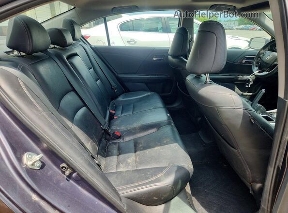 1HGCR2F86GA013675 2016 HONDA ACCORD Серый Вид задних сидений