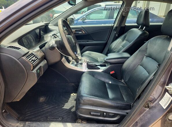 1HGCR2F86GA013675 2016 HONDA ACCORD Серый Вид салона спереди