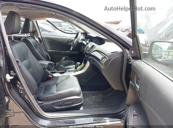 1HGCR2F86GA100671 2016 HONDA ACCORD Black Widok wnętrza z przodu