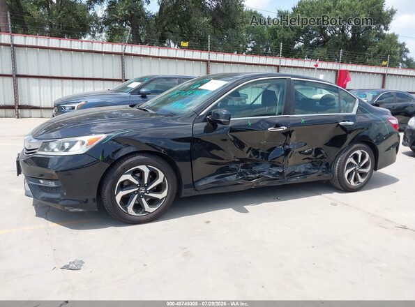 1HGCR2F86GA100671 2016 HONDA ACCORD Black Widok wnętrza 360 stopni