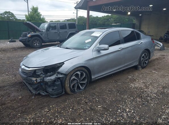 1HGCR2F86HA002564 2017 HONDA ACCORD Gray Առջևի ձախ երեք քառորդ տեսարան