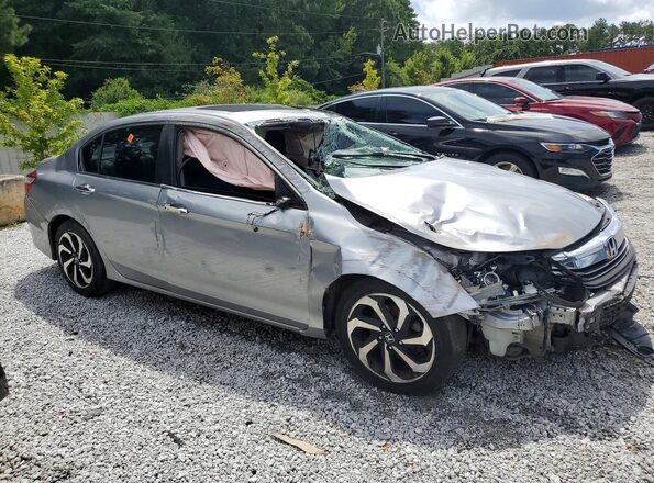 1HGCR2F86HA130433 2017 HONDA ACCORD Silver Front right
