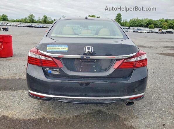 1HGCR2F87GA011305 2016 HONDA ACCORD Black Rear view