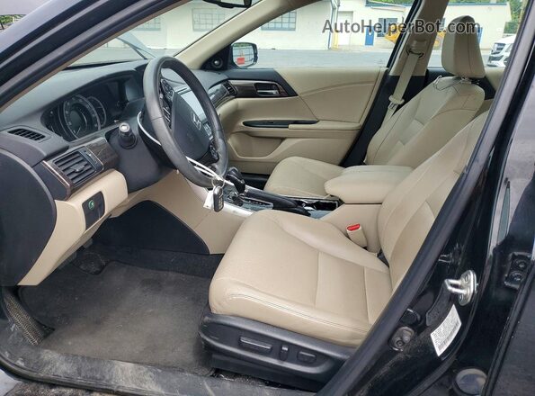 1HGCR2F87GA011305 2016 HONDA ACCORD Black Front interior view