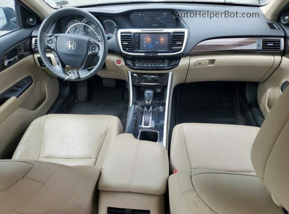 1HGCR2F87GA011305 2016 HONDA ACCORD Black Dashboard view
