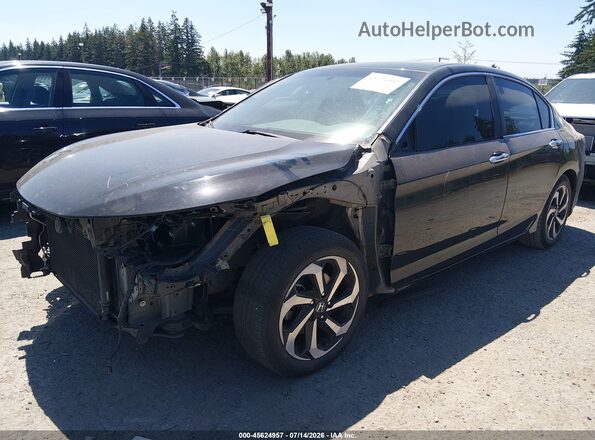 1HGCR2F88HA183103 2017 HONDA ACCORD Черный Передняя левая четверть