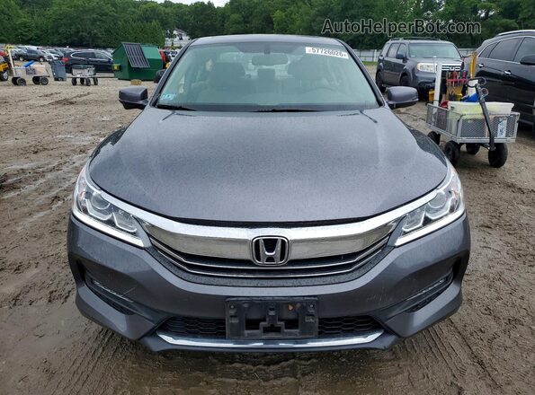 1HGCR2F88HA201213 2017 HONDA ACCORD Gray Front view