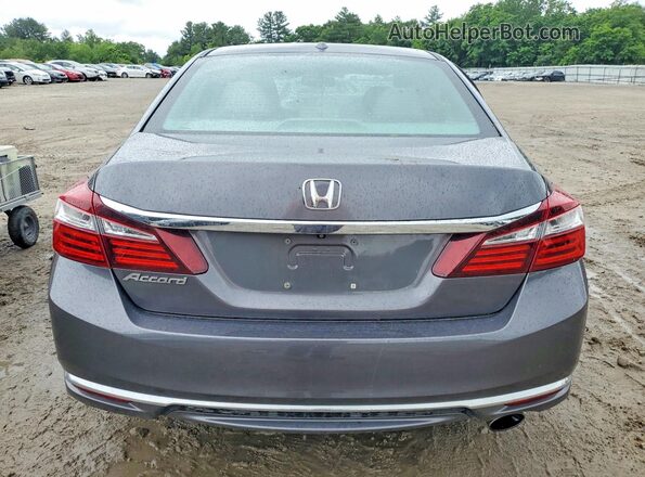1HGCR2F88HA201213 2017 HONDA ACCORD Gray Rear view