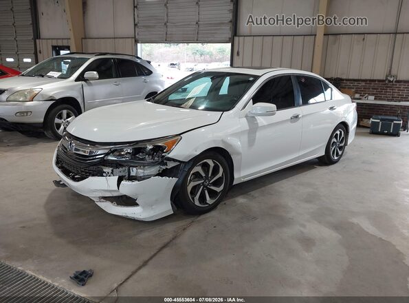 1HGCR2F89GA222957 2016 HONDA ACCORD Белый Передняя левая четверть