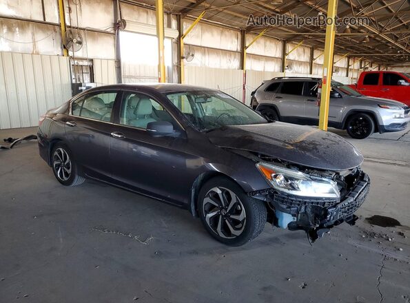 1HGCR2F89HA011081 2017 HONDA ACCORD Серый Передняя правая четверть