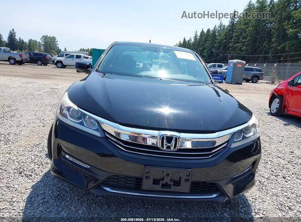 1HGCR2F89HA087657 2017 HONDA ACCORD Black Вид задньої частини салону
