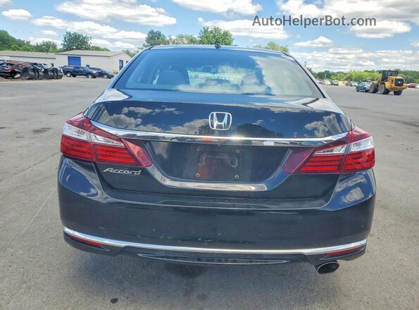 1HGCR2F8XGA006342 2016 HONDA ACCORD Black Widok z tyłu