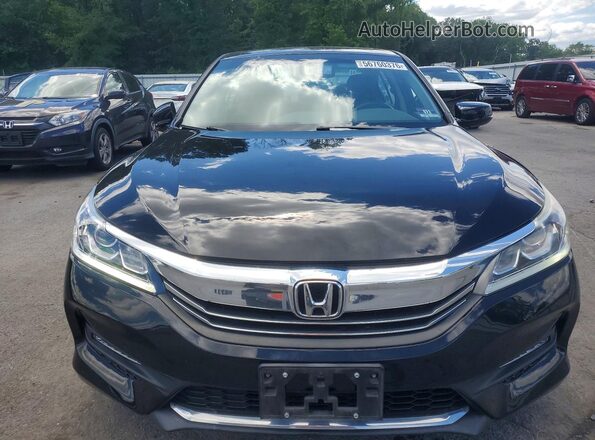 1HGCR2F8XGA006342 2016 HONDA ACCORD Black Widok z przodu