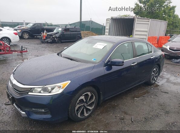 1HGCR2F91GA095887 2016 HONDA ACCORD Blue Առջևի ձախ երեք քառորդ տեսարան