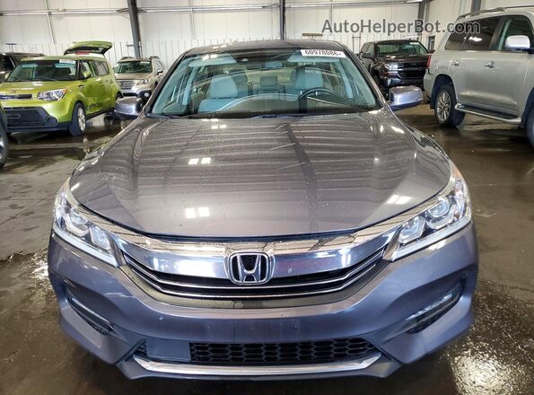 1HGCR2F92GA069587 2016 HONDA ACCORD Gray Вид спереду