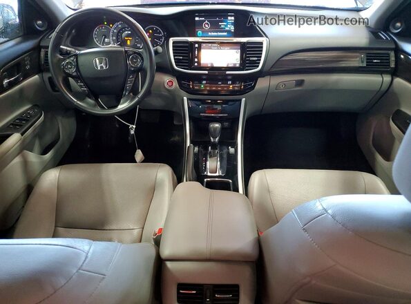 1HGCR2F92GA069587 2016 HONDA ACCORD Gray Вид панелі приладів