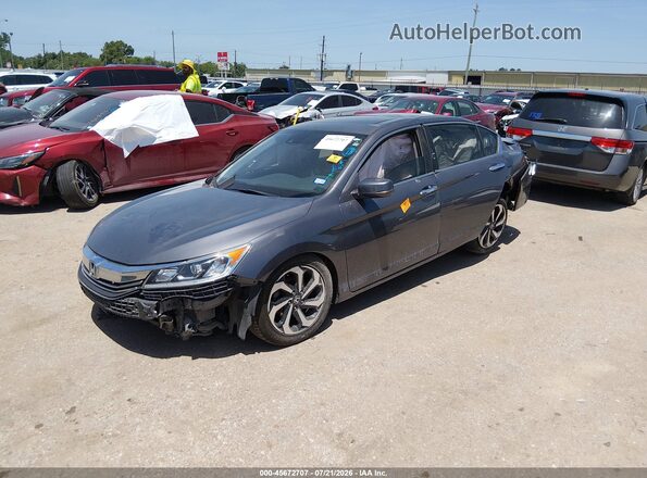 1HGCR2F92HA041483 2017 HONDA ACCORD Gray Передня ліва чверть