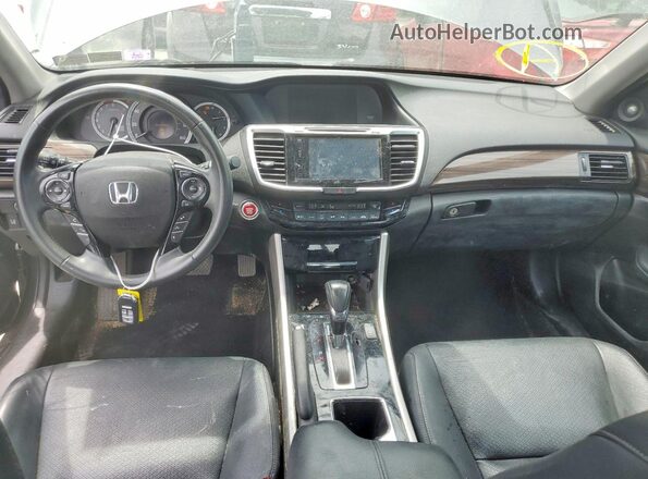 1HGCR2F93GA225605 2016 HONDA ACCORD Gray Widok deski rozdzielczej