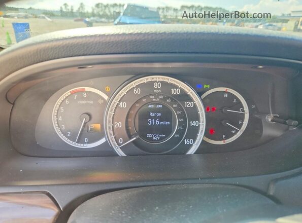 1HGCR2F94HA166002 2017 HONDA ACCORD White Widok zestawu wskaźników