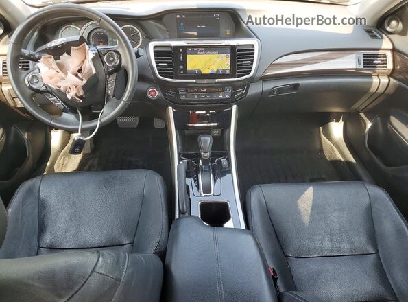 1HGCR2F95HA100915 2017 HONDA ACCORD Черный Вид панели приборов