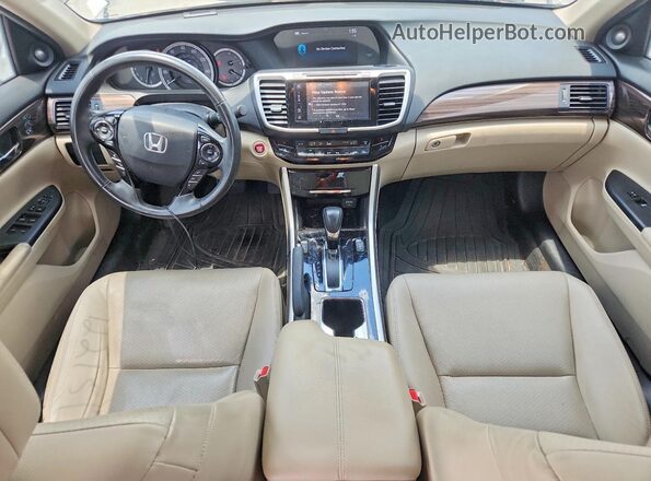 1HGCR2F95HA145448 2017 HONDA ACCORD White წინა პანელის ხედი