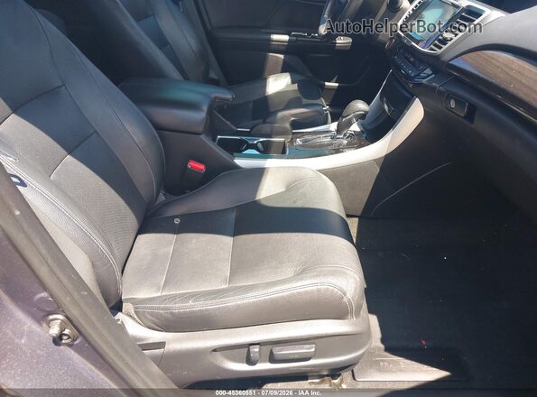 1HGCR2F96GA012230 2016 HONDA ACCORD Gray Вид салону спереду