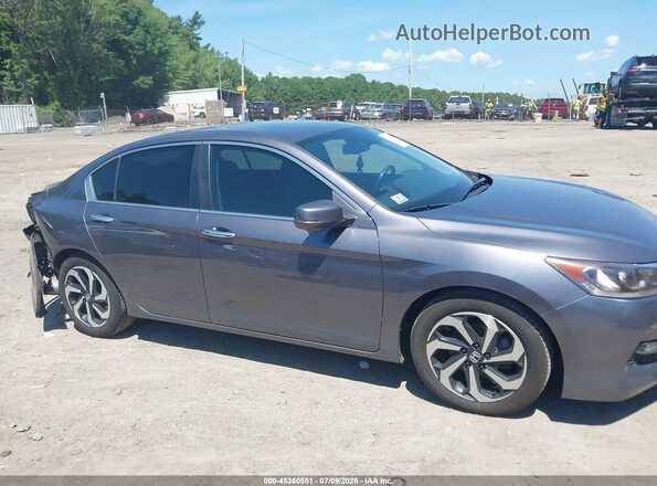 1HGCR2F96GA012230 2016 HONDA ACCORD Gray Вид задньої частини салону