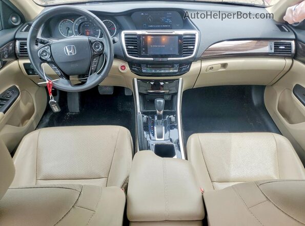 1HGCR2F96GA083489 2016 HONDA ACCORD Burgundy Вид панелі приладів