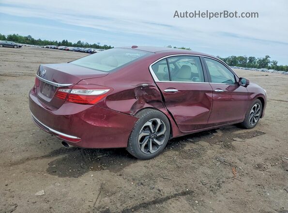 1HGCR2F96GA083489 2016 HONDA ACCORD Burgundy Задня права чверть