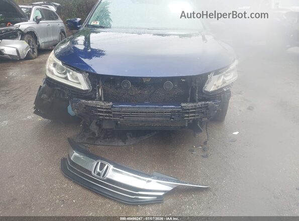 1HGCR2F97GA138127 2016 HONDA ACCORD Blue Front view