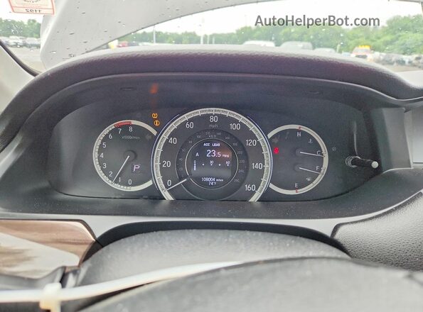 1HGCR2F98GA224966 2016 HONDA ACCORD Black ხელსაწყოთა პანელის ხედი
