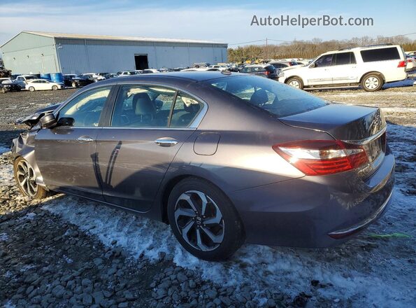 1HGCR2F98GA245722 2016 HONDA ACCORD Gray Задня ліва чверть