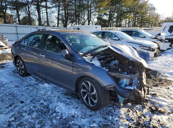 1HGCR2F98GA245722 2016 HONDA ACCORD Gray Передня права чверть
