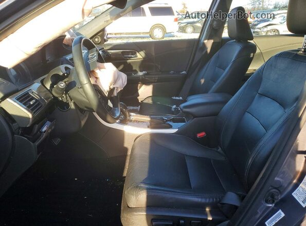 1HGCR2F98GA245722 2016 HONDA ACCORD Gray Вид салону спереду