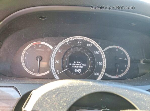 1HGCR2F98GA245722 2016 HONDA ACCORD Gray Вид щитка приладів