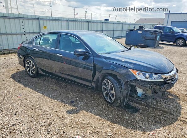 1HGCR2F98HA135108 2017 HONDA ACCORD Black Delantero derecho