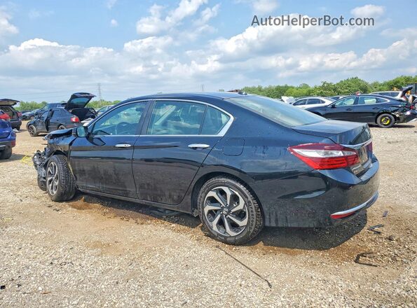 1HGCR2F98HA135108 2017 HONDA ACCORD Black Trasero izquierdo