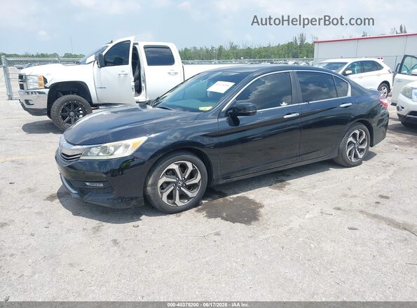 1HGCR2F99HA019495 2017 HONDA ACCORD Черный Передняя левая четверть