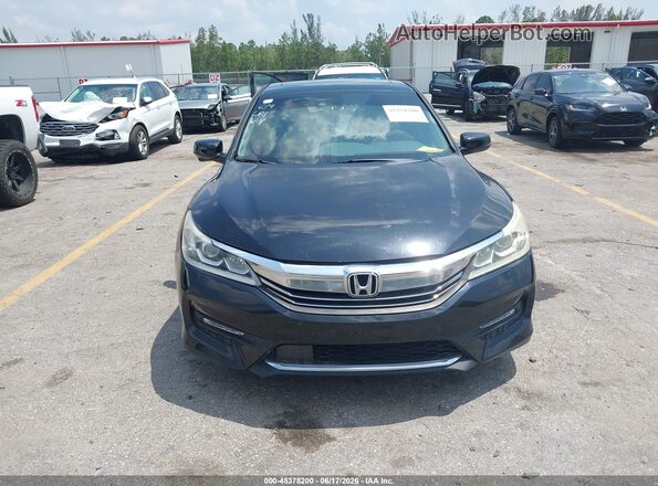 1HGCR2F99HA019495 2017 HONDA ACCORD Черный Вид щитка приборов