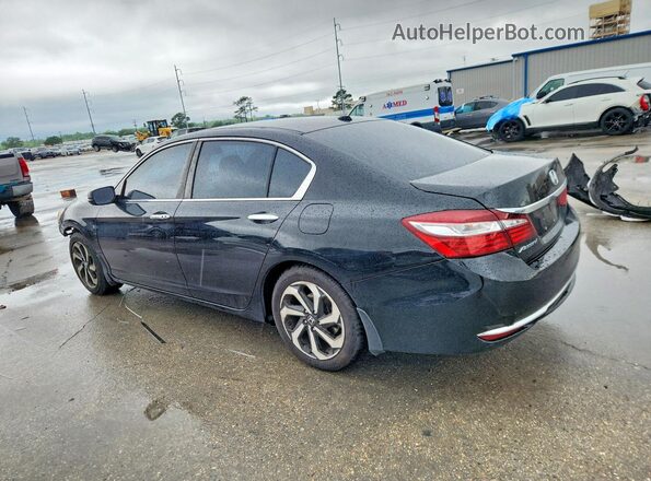 1HGCR2F9XGA056330 2016 HONDA ACCORD Black Trasero izquierdo