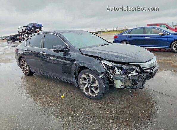 1HGCR2F9XGA056330 2016 HONDA ACCORD Black Delantero derecho