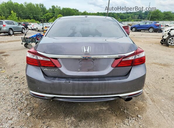 1HGCR2F9XHA263317 2017 HONDA ACCORD Gray Rear view