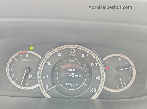 1HGCR2F9XHA263317 2017 HONDA ACCORD Gray Instrument cluster view