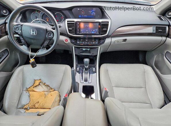 1HGCR2F9XHA263317 2017 HONDA ACCORD Gray Dashboard view